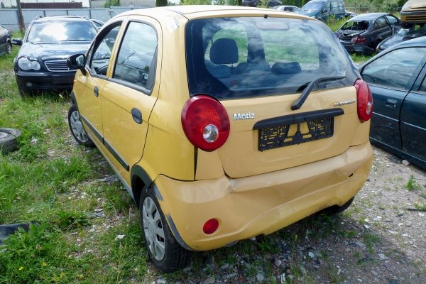Drzwi tył lewe kompletne Chevrolet Matiz M200  2005 Hatchback 5-drzwi (kod lakieru: 52U)