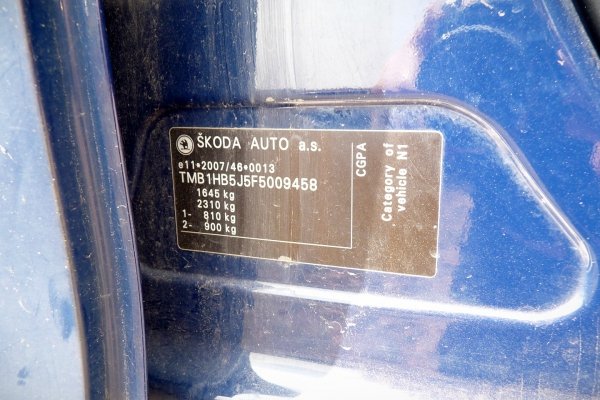 Podnośnik szyby przód lewy (manualny) Skoda Praktik 5J Lift 2014 (2010-2015) 