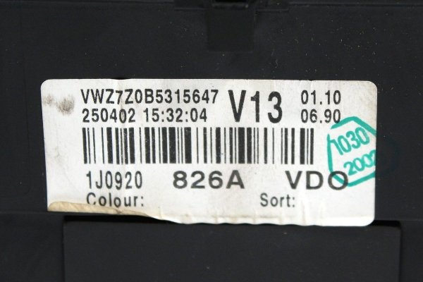 Licznik zegary VW Golf IV 1J 2002 1.6i BFQ Hatchback 3-drzwi