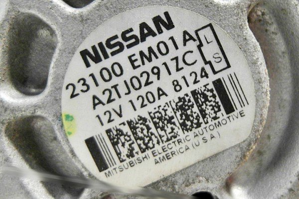 Alternator Nissan Tiida C11 2008 1.6i 16V (120A)