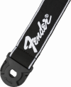 Fender Quick Grip Locking End Strap Black with White Running Logo 2