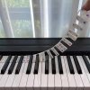 Nakładki silikonowe z nutami na klawiaturę 88 pianino naklejki