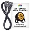 LIGHT4ME ALU QUAD PAR 18x6W RGBW reflektor sceniczny LED