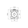 Roxtone RJ3FD-BT Gniazdo panelowe Jack 6,3 stereo