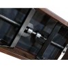 Hidrau-Model ława do pianina  HM BG2 Walnut 01 Orzech mat TC4 welur brązowy