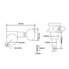 Kera Audio GM-02-6R-S Klucze do git. elektrycznej