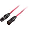 GoodDrut XLRm-XLRf 7m czerwony kabel mikrofonowy