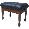 HM BC25 Walnut 03 L28 orzech mat skóra czarna ława
