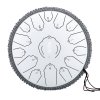 Hluru-Huashu TWL15-14 White Tongue Drum 15 notes 14