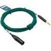 GoodDrut XLRm-TRS 2m zielony kabel zbalansowany