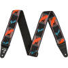 Fender Neon Monogrammed Strap Blue and Orange 2