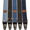 Fender x Wrangler Denim Strap Washed Black Stitch