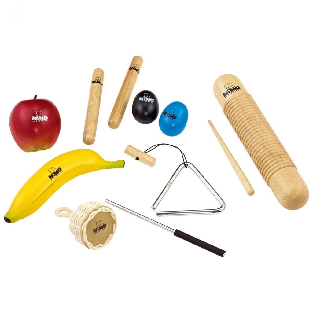 Od Czego Zależy Głośne Lub Ciche Brzmienie Instrumentów Perkusyjnych Nino Ninoset 4 zestaw instrumentów perkusyjnych