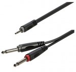 Roxtone RAYC130L3 kabel audio mini jack- 2x jack 3m