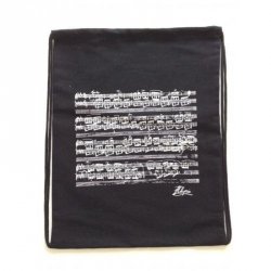 Plecak - Worek bawełniany czarny Nuty Chopina
