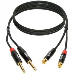 Klotz KTCJ300 kabel 2x jack - 2x RCA 3m