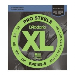 D'Addario EPS165-5 - ProSteels 5-String 45-135