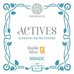 Knobloch Strings ACTIVES Double Silver CX Carbon 500ADC - Struny do Gitary Klasycznej