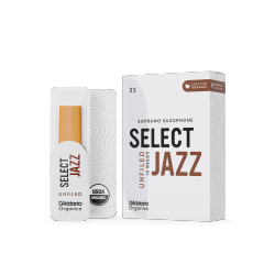 D'Addario Organic Select Jazz Unfiled Soprano Sax 3 soft stroik