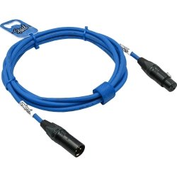 GoodDrut XLRm-XLRf 7m niebieski kabel mikrofonowy