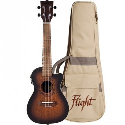 Flight DUC380 CEQ Amber ukulele koncertowe elektro