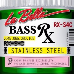 La Bella RX-S4C 45-105 stalowe  struny do basu 4 strunowego