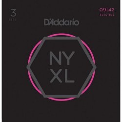 D'Addario NYXL0942-3D NY 9-42 struny elektryczne 3-pak 3pack