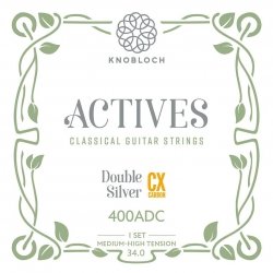 Knobloch Strings ACTIVES Double Silver CX Carbon 400ADC - Struny do Gitary Klasycznej