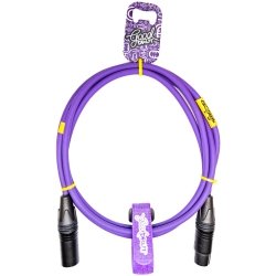 GoodDrut XLRm-XLRf 2m fioletowy kabel mikrofonowy