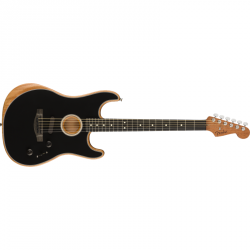 Fender American Acoustasonic Strat Ebony Fingerboard Black