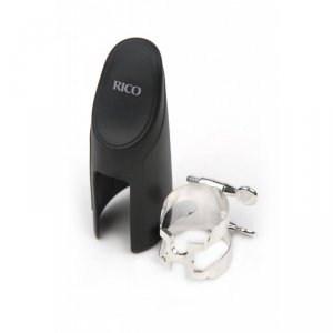 D'Addario Rico H-Ligature & Cap Alto Saxophone Silver ligatura ustnika saksofonu altowego niklowana kapturek