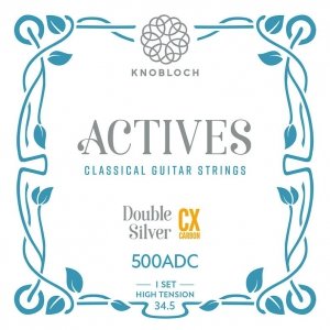 Knobloch Strings ACTIVES Double Silver CX Carbon 500ADC - Struny do Gitary Klasycznej