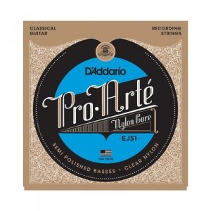 D'Addario EJ51 - Pro-Arte, szlifowane basy, twardy naciąg