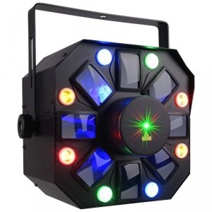 LIGHT4ME OCTALED efekt świetlny disco RGBWA flower laser stroboskop