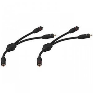 Para przejściówek audio typu Y Monacor CBA-30/SW