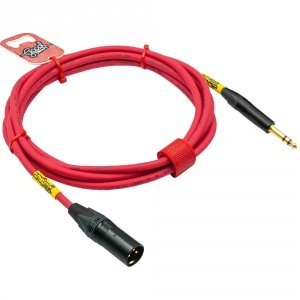 GoodDrut XLRm-TRS 3m malinowy kabel zbalansowany