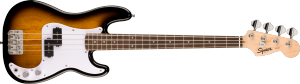 Squier Mini Precision Bass Laurel Fingerboard White Pickguard 2-Color Sunburst