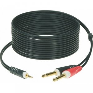 KLOTZ AY5-0100 kabel 1x mini jack - 2x jack 1m