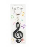 Agifty K1002 KeyChain Black brelok klucz wiolinowy czarny