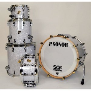 Sonor SQ2 Vintage Beech White Pearl 10,14,18,22 + 14 werbel shell set