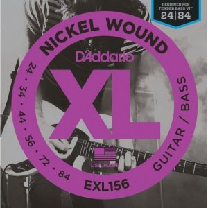D'Addario EXL156 24-84 struny do Fender Bass VI