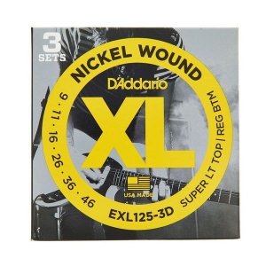 D'Addario EXL125-3D 3pack 3-pak
