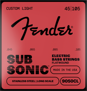 Fender SubSonic 9050CL Bass Strings Flatwound Stainless Steel Long Scale 45-105