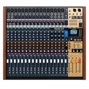 Tascam MODEL 24 - analogowy mikser fonii z 24-ścieżkowym cyfrowym rejestratorem na kartach SD