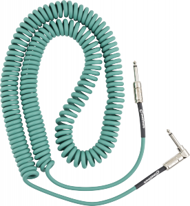 Fender Contour 30' Coiled Cable Sherwood Green 9m