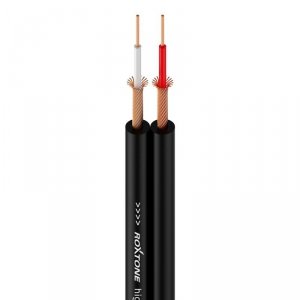Roxtone AC010-100m-BK Kabel audio 2 x 0.14 mm2