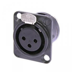 Neutrik NC3FD-LB gniazdo montażowe XLR żeński