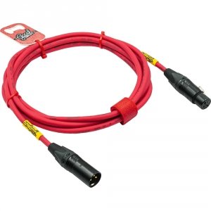 GoodDrut XLRm-XLRf 2m malinowy kabel mikrofonowy