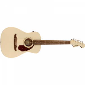 Fender Malibu Player Walnut Fingerboard Tortoiseshell Pickguard Olympic White