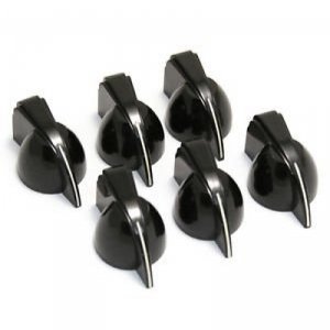 Fender Chicken Head Knobs gałki czarne komplet 6 szt